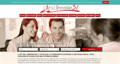 Desktop Screenshot of lartdelimmobilier31.com